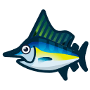 Animal Crossing blue marlin