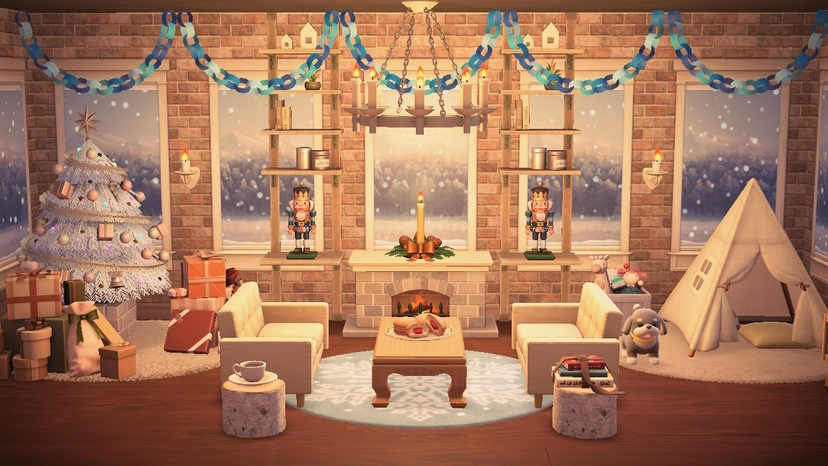 Animal Crossing Winter Living Room Collection