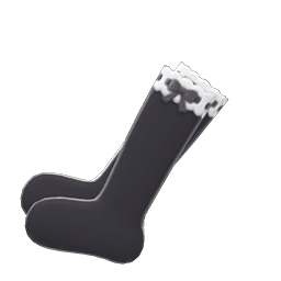 Animal Crossing frilly knee-high socks