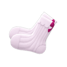 Animal Crossing back-bow socks