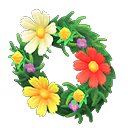 Animal Crossing cosmos wreath
