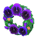 Animal Crossing cool pansy wreath