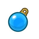 Animal Crossing blue ornament