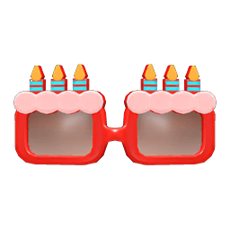 Animal Crossing birthday shades