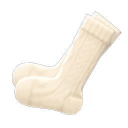 Animal Crossing Aran-knit socks