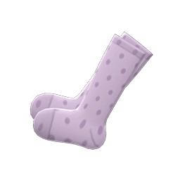 Animal Crossing dotted knee-high socks