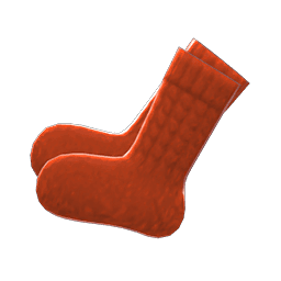 Animal Crossing hand-knit socks