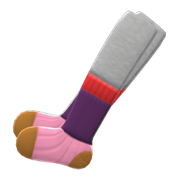Animal Crossing layered socks