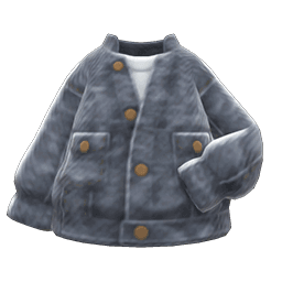 Animal Crossing acid-washed jacket