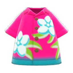 Animal Crossing bold aloha shirt
