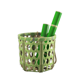 Animal Crossing bamboo basket DIY