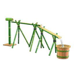 Animal Crossing bamboo noodle slide DIY