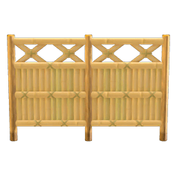 Animal Crossing bamboo lattice fence DIY