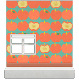 Animal Crossing apple wall DIY