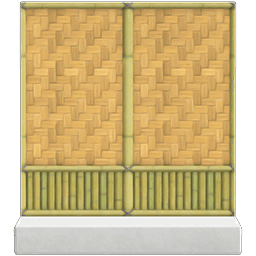 Animal Crossing bamboo wall DIY
