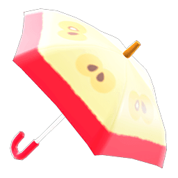Animal Crossing apple umbrella DIY