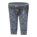 Animal Crossing acid-washed jeans