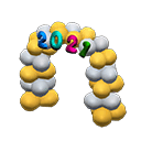 Animal Crossing 2021 celebratory arch