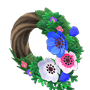 Animal Crossing cool windflower wreath