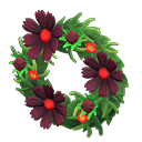 Animal Crossing chic cosmos wreath