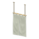 Animal Crossing vertical split curtains