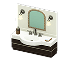 Animal Crossing fancy bathroom vanity