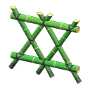 Animal Crossing green bamboo fence