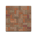 Animal Crossing brown-brick flooring