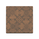 Animal Crossing brown iron-parquet flooring