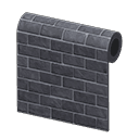 Animal Crossing black-brick wall
