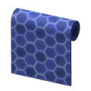 Animal Crossing blue honeycomb-tile wall