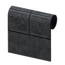 Animal Crossing black botanical-tile wall