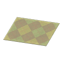 Animal Crossing brown argyle rug