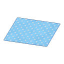 Animal Crossing blue dotted rug
