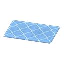 Animal Crossing blue kitchen mat
