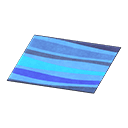 Animal Crossing blue wavy rug