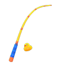 Animal Crossing colorful fishing rod