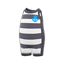 Animal Crossing horizontal-striped wet suit