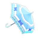 Animal Crossing blue shiny-bows parasol