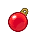 Animal Crossing red ornament