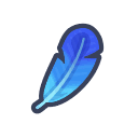 Animal Crossing blue feather