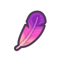Animal Crossing purple feather