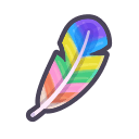 Animal Crossing rainbow feather