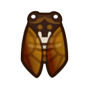 Animal Crossing brown cicada