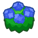 Animal Crossing blue-hydrangea bush
