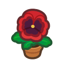 Animal Crossing red-pansy plant