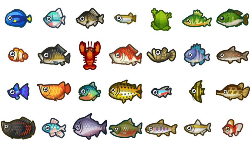 Animal Crossing All Fish Set
