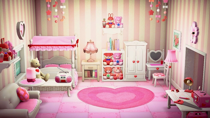 Animal Crossing Cute Pink Bedroom Collection